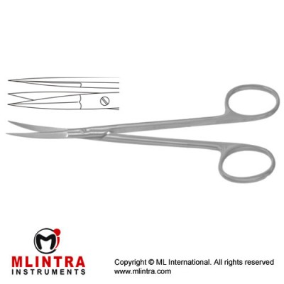 Peck-Joseph Face-Lift Scissor Straight - Sharp/Sharp Stainless Steel, 14.5 cm - 5 3/4"